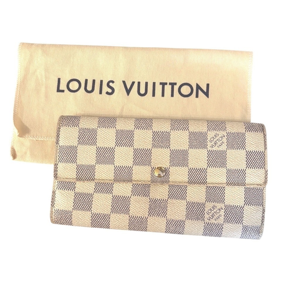 Louis Vuitton Damier Azure Sarah Wallet with Certificate of Authenticity - Picture 1 of 16